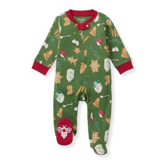 ORGANIC COTTON PAJAMAS - HOLIDAY COOKIES - 1 PIEZA