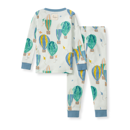 ORGANIC COTTON PAJAMAS - HOT AIR BALLOON FESTIVAL - 2 PIEZAS