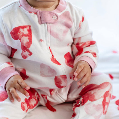 ORGANIC COTTON PAJAMAS - I HEART YOU - 1 PIEZA