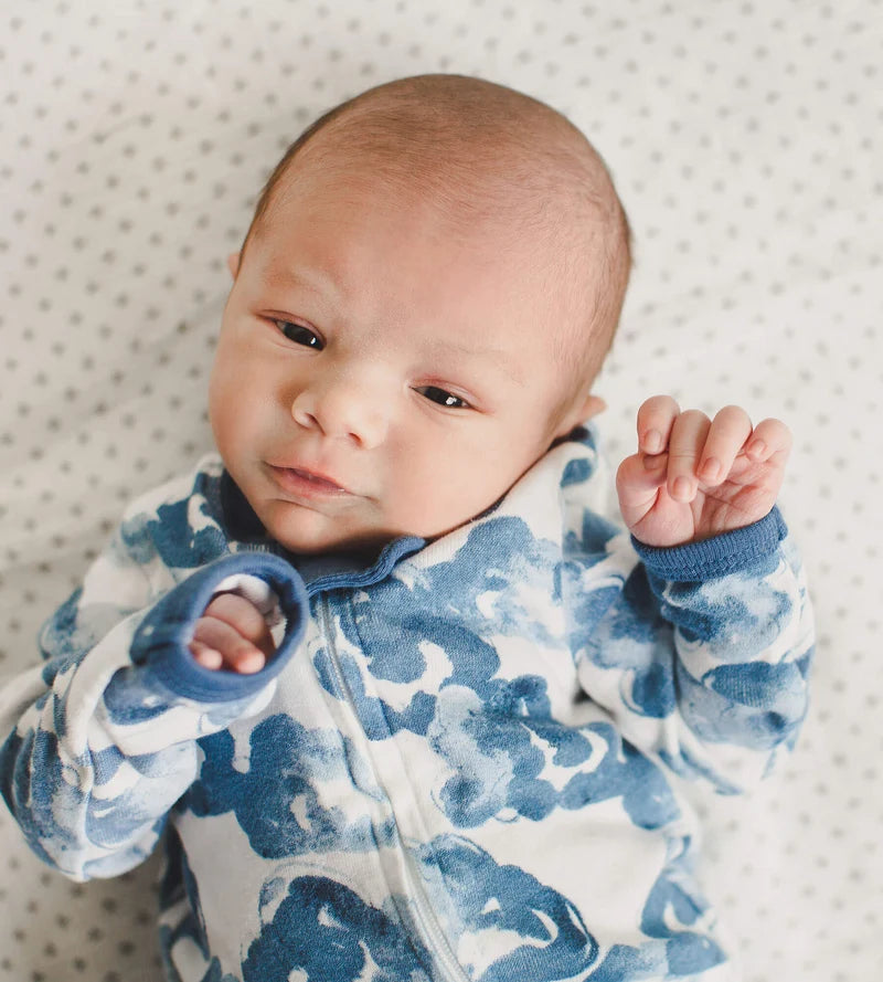 ORGANIC COTTON PAJAMAS -  MOONLIGHT CLOUDS - 1 PIEZA