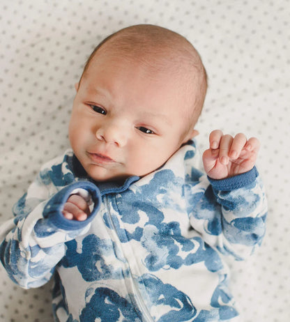 ORGANIC COTTON PAJAMAS -  MOONLIGHT CLOUDS - 1 PIEZA