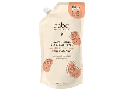 MOISTURIZING OAT & CALENDULA SHAMPOO & WASH