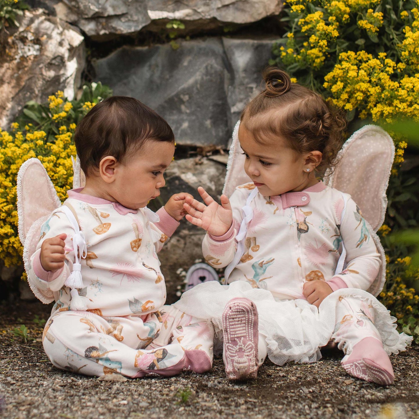 ORGANIC COTTON PAJAMAS - FAIRY GARDEN - 1 PIEZA