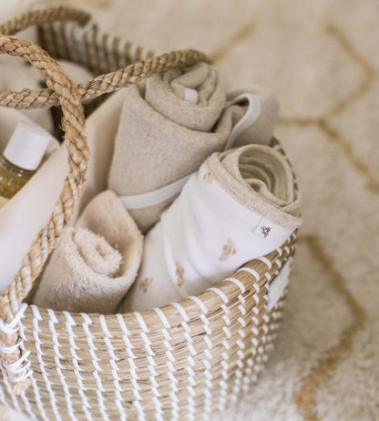 ORGANIC KNIT TERRY BABY HOODED TOWELS - 2 PACK - GOLDEN BEE