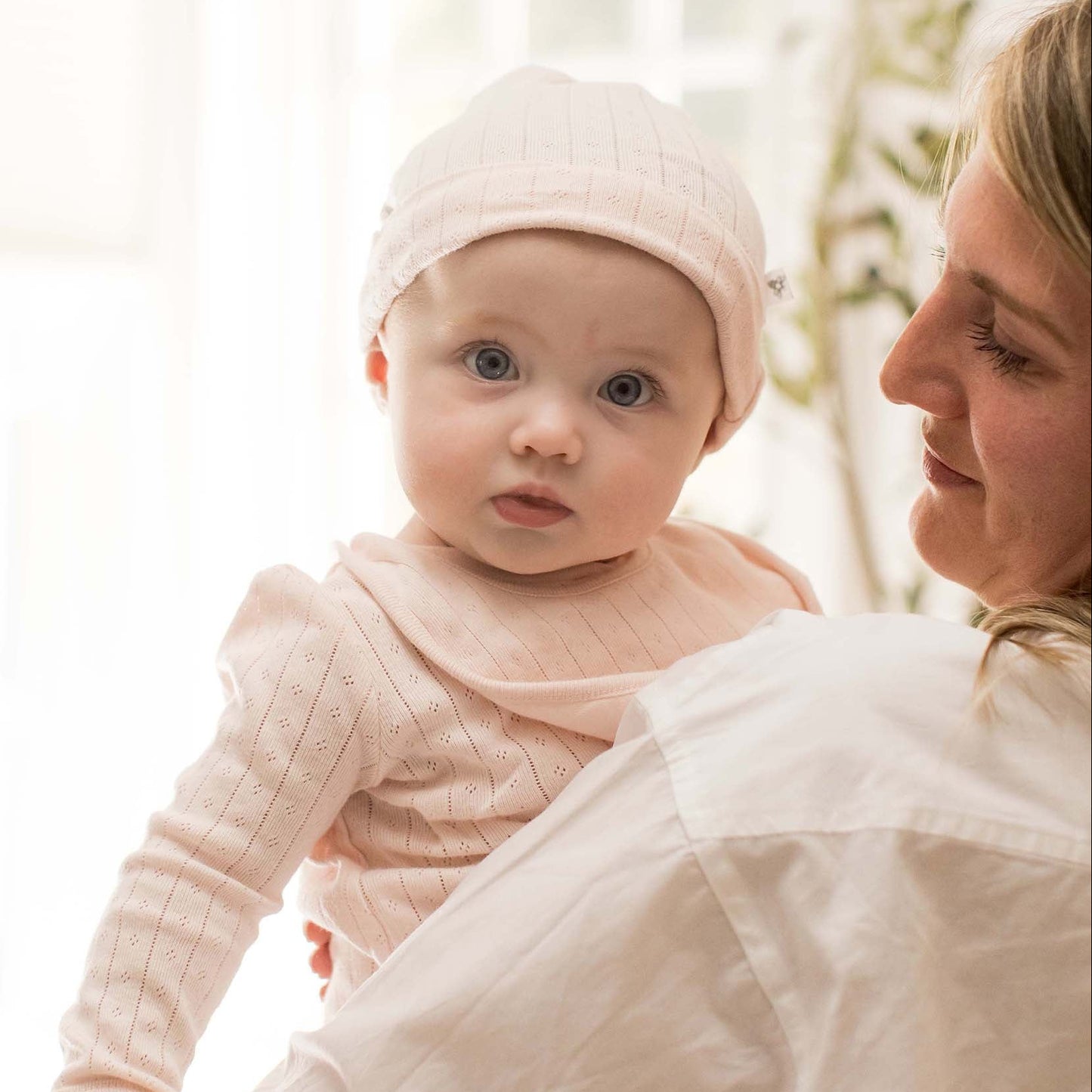 ORGANIC COTTON JUMPSUIT, BIB & HAT 3 PIECE SET - RANUNCULUS