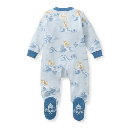 ORGANIC COTTON PAJAMAS -  SURFER PUPS - 1 PIEZA