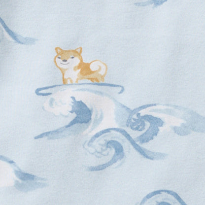ORGANIC COTTON PAJAMAS -  SURFER PUPS - 1 PIEZA