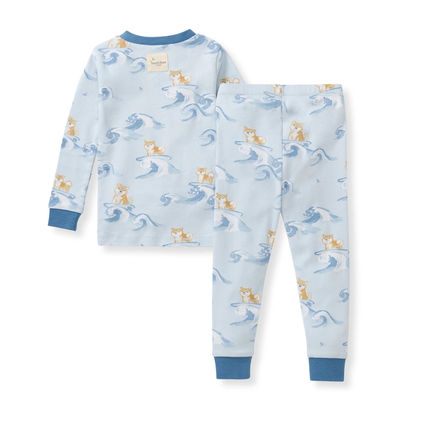ORGANIC COTTON PAJAMAS - SURFER PUPS - 2 PIEZAS