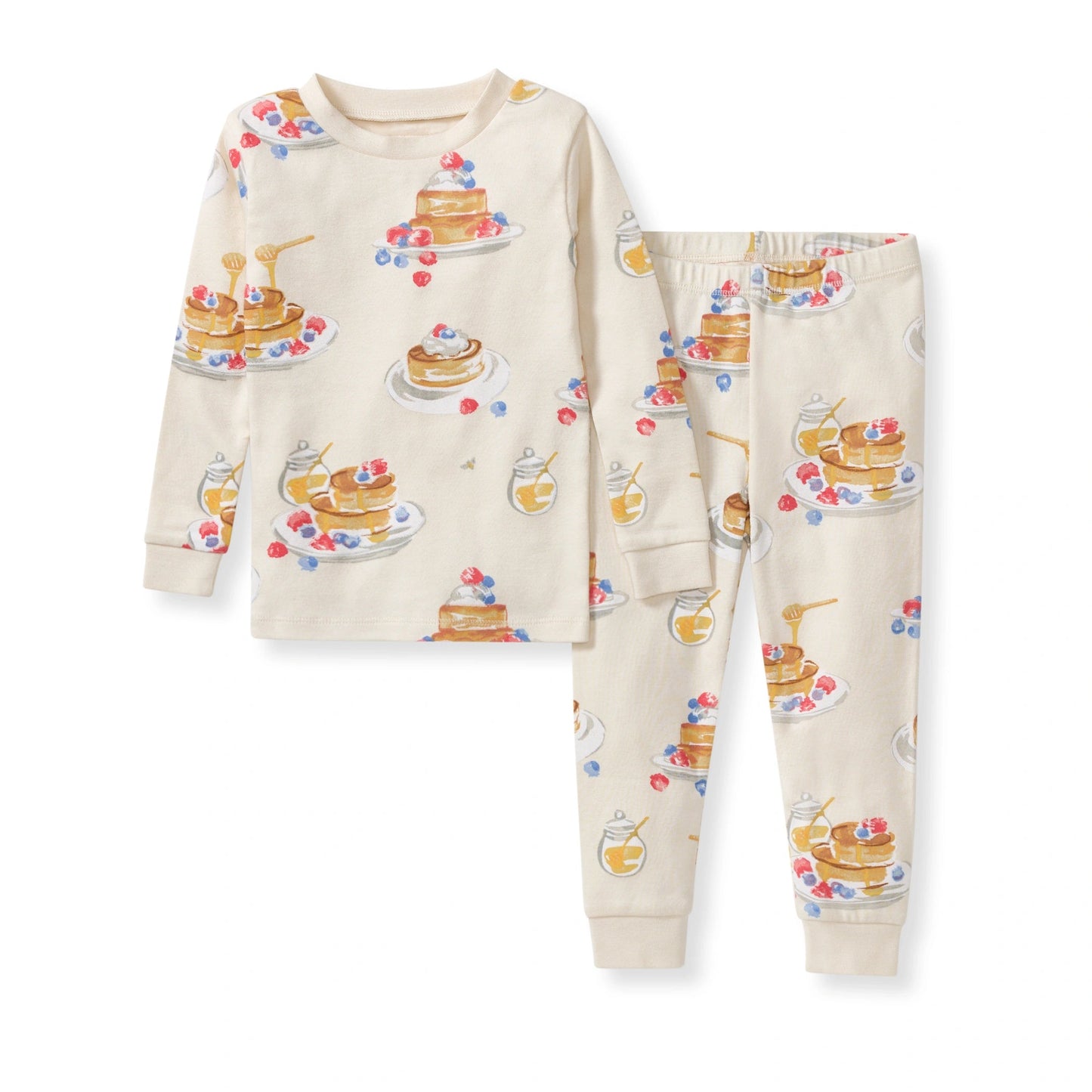 ORGANIC COTTON PAJAMAS - FLUFFY PANCAKES - 2 PIEZAS