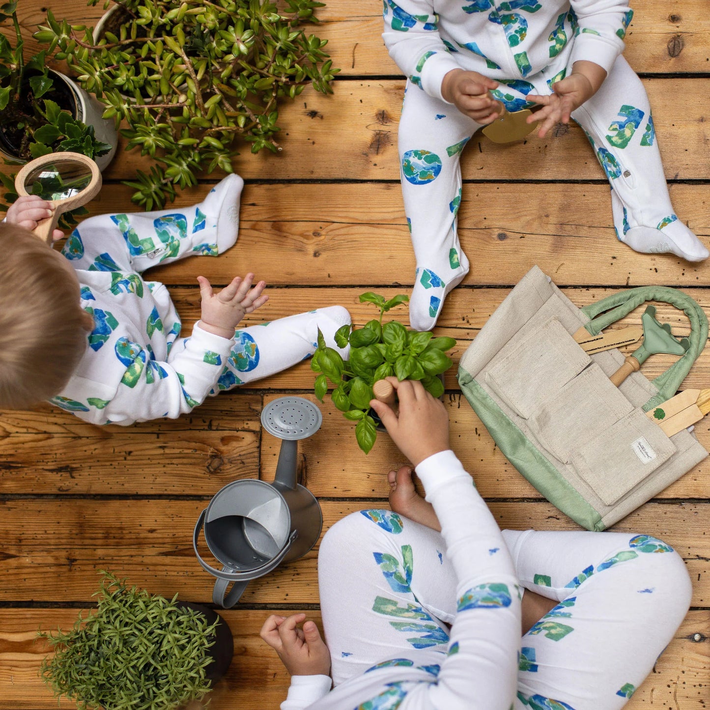 ORGANIC COTTON PAJAMAS - EARTH LOVE - 2 PIEZAS