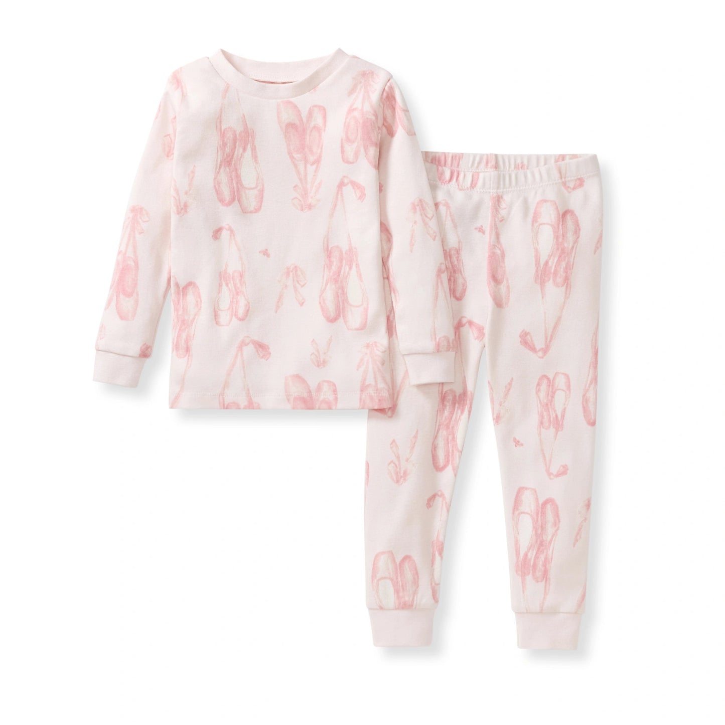 ORGANIC COTTON PAJAMAS - BALLET SLIPPERS - 2 PIEZAS