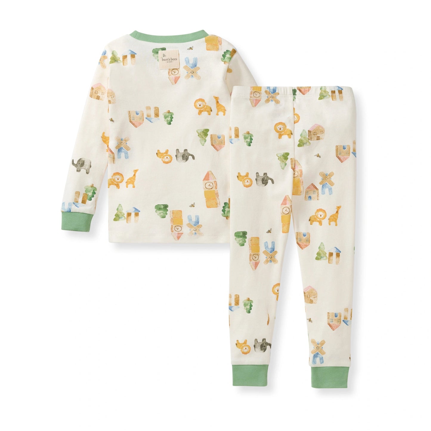 ORGANIC COTTON PAJAMAS - BLOCK VILLAGE - 2 PIEZAS
