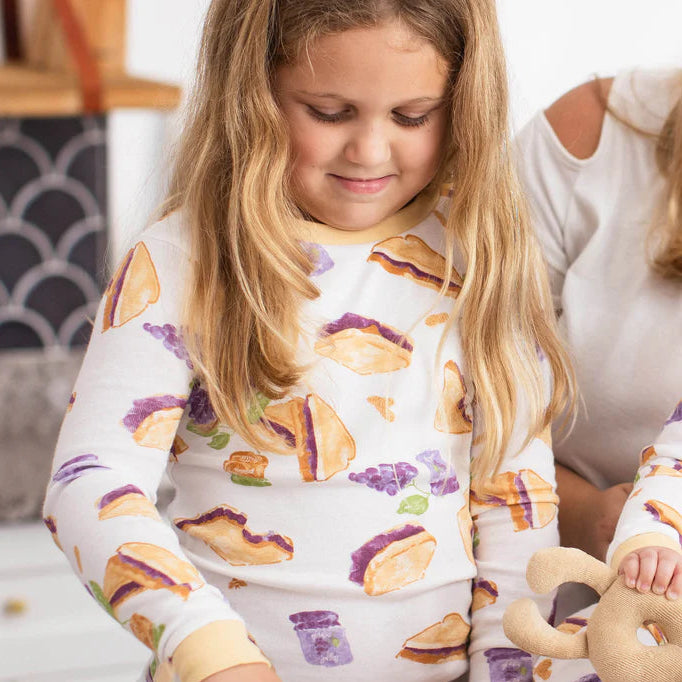 ORGANIC COTTON PAJAMAS - PB & J - 2 PIEZAS