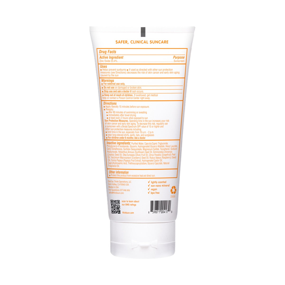 THINKBABY SAFE SUNSCREEN SPF 50+