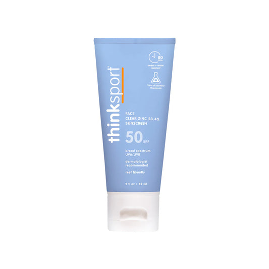 THINKSPORT CLEAR ZINC FACE SUNSCREEN SPF50+