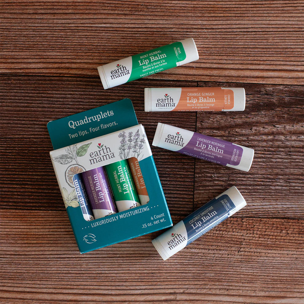 4-PACK NATURAL LIP BALM