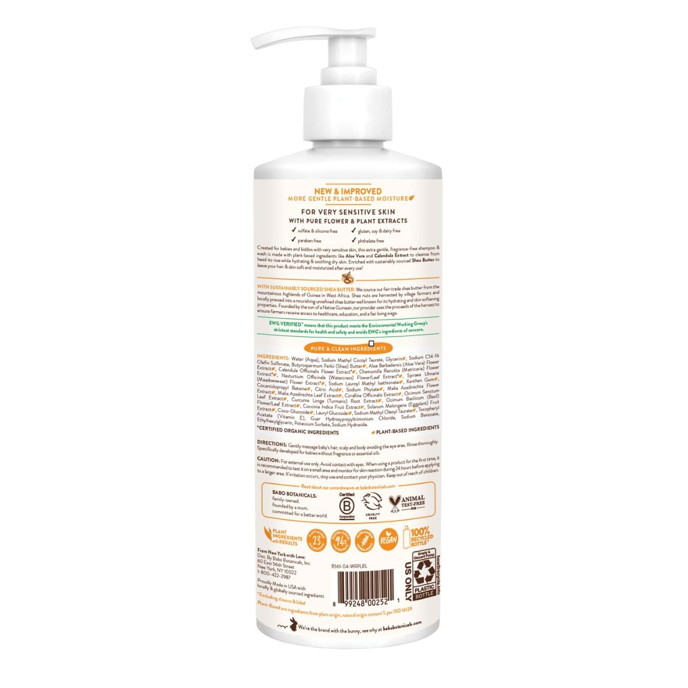 SENSITIVE BABY SHAMPOO & BODY WASH