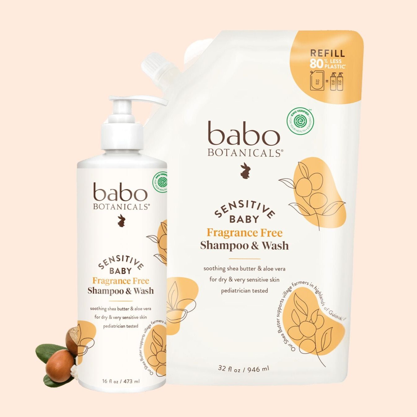 SENSITIVE BABY SHAMPOO & BODY WASH