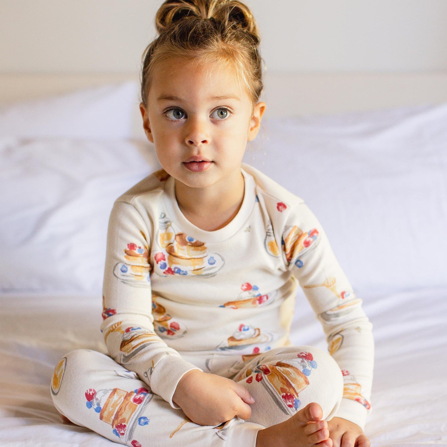 ORGANIC COTTON PAJAMAS - FLUFFY PANCAKES - 2 PIEZAS