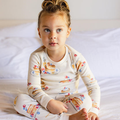 ORGANIC COTTON PAJAMAS - FLUFFY PANCAKES - 2 PIEZAS
