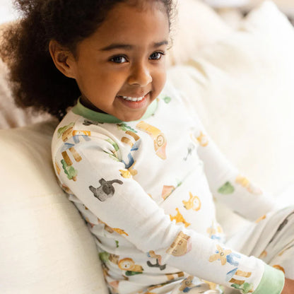 ORGANIC COTTON PAJAMAS - BLOCK VILLAGE - 2 PIEZAS