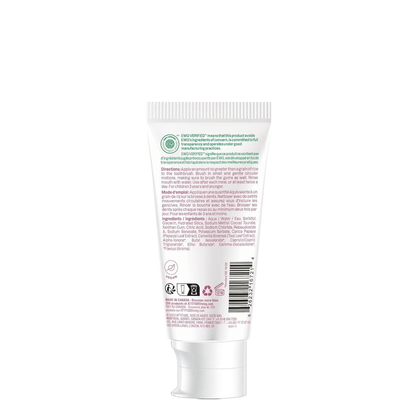 BABY FLUORIDE-FREE TRAINING TOOTHPASTE