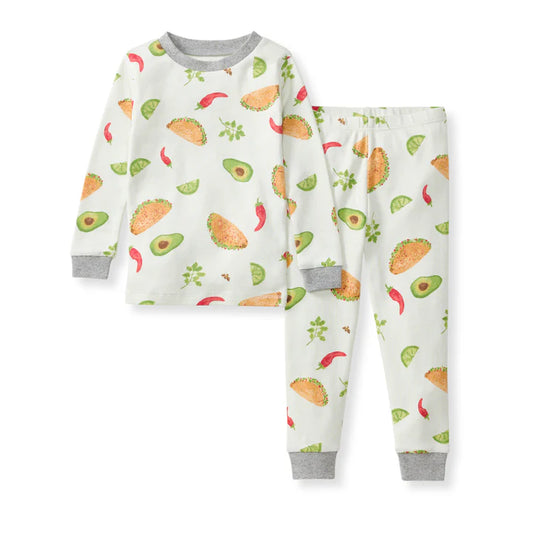 ORGANIC COTTON PAJAMAS - TACO TUESDAY - 2 PIEZAS