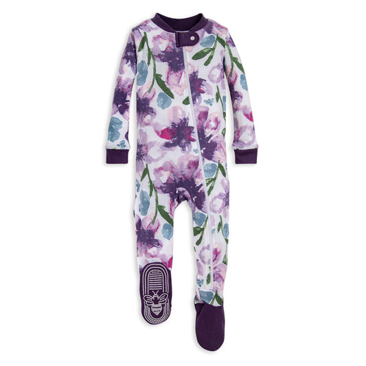 ORGANIC COTTON PAJAMAS - WATERCOLOR DAYLILY - 1 PIEZA