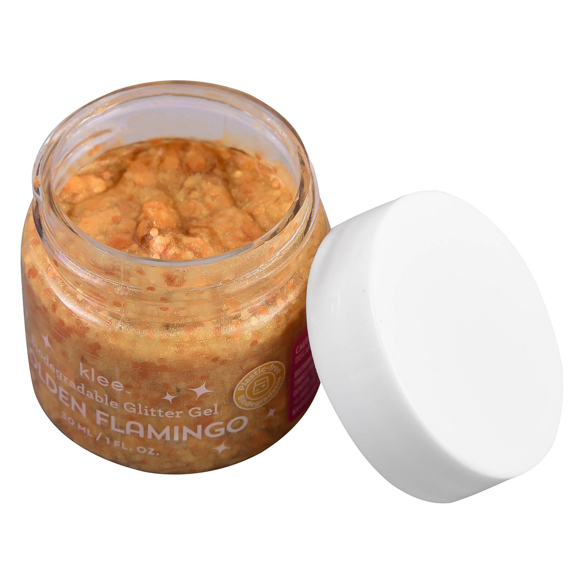 BIODEGRADABLE GLITTER GEL- GOLDEN FLAMINGO
