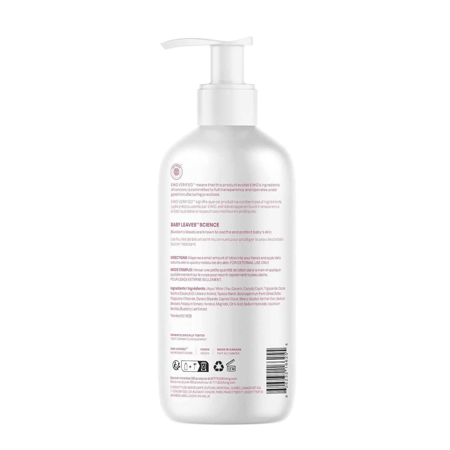 BABY BODY LOTION, UNSCENTED