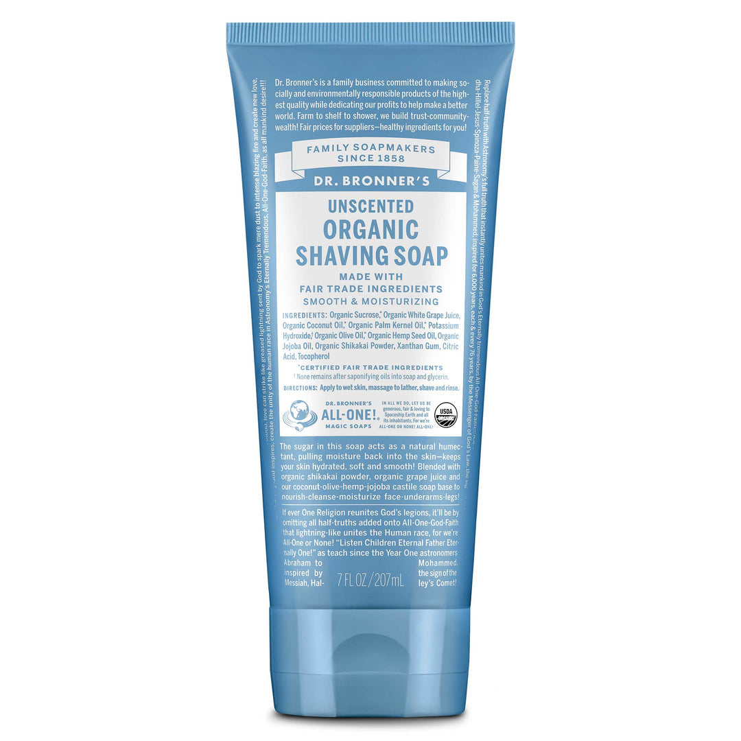 ORGANIC SHAVING SOAP - UNSCENTED