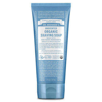 ORGANIC SHAVING SOAP - UNSCENTED