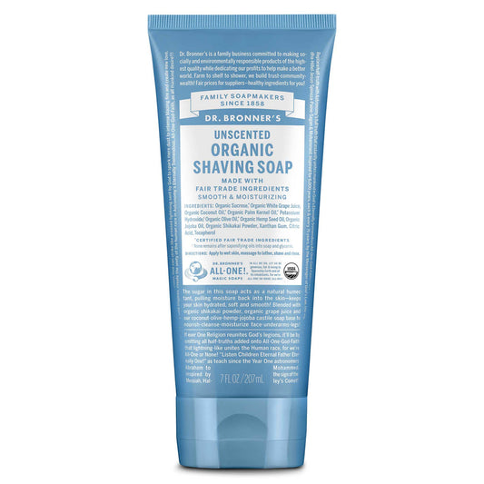 ORGANIC SHAVING SOAP - UNSCENTED