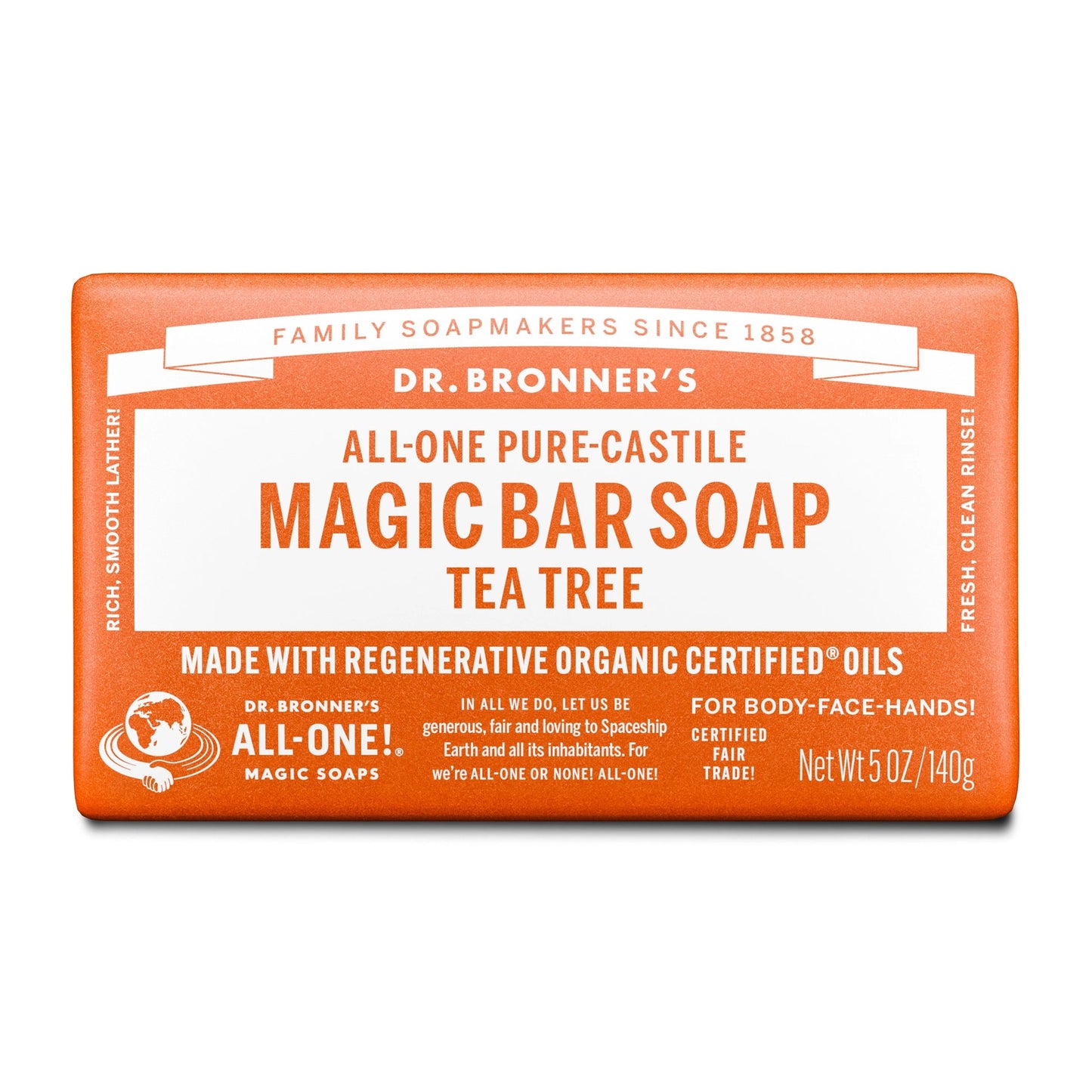 PURE CASTILE SOAP BAR - TEA TREE