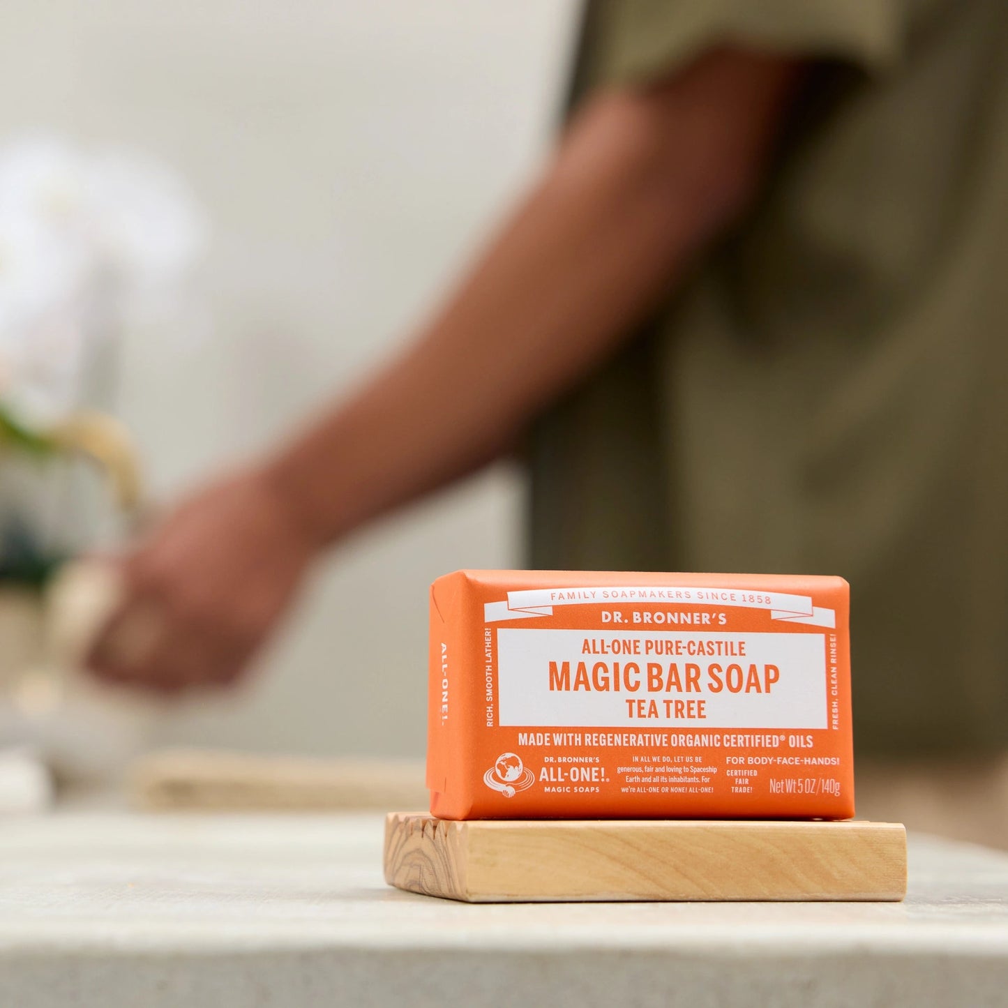 PURE CASTILE SOAP BAR - TEA TREE