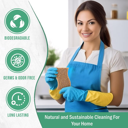 PLANT BASED MULTIPURPOSE SPONGE - 6 PACK